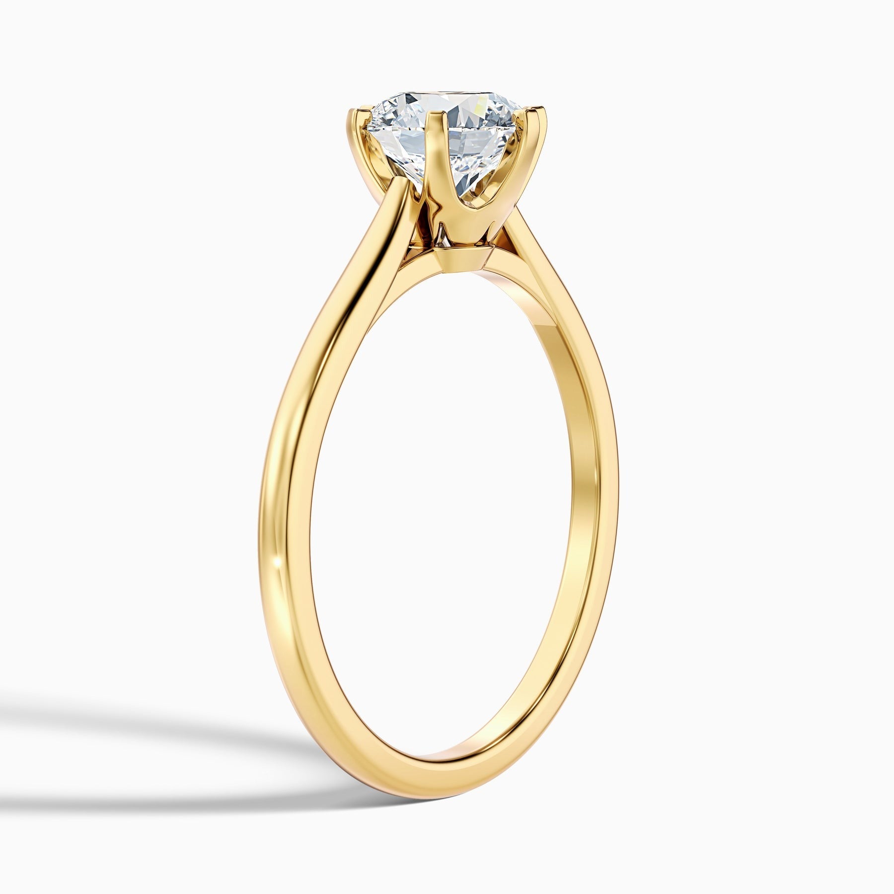 Glacier Round Solitaire Lab Grown Diamond Ring